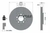 Диск гальмівний (передній) Fiat 500X/Jeep Compass/Renegade 14- (305x28) PRO TEXTAR 92293903 (фото 2)