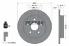 Диск тормозной (задний) Toyota Camry 2.0-3.5 16V 17-(281x12) PRO TEXTAR 92301403 (фото 1)