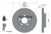Диск тормозной (передний) Audi A1/Seat Ibiza/VW Polo 17-(256x22) PRO TEXTAR 92303803 (фото 2)