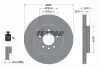 Диск тормозной (задний) Land Rover Discovery V 16-/ Range Rover 12- (325x25) PRO TEXTAR 92307803 (фото 2)