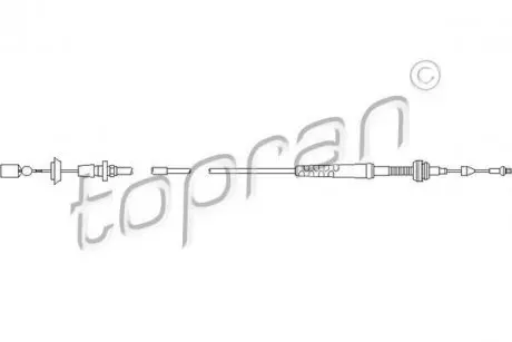 Трос газу TOPRAN / HANS PRIES 103081