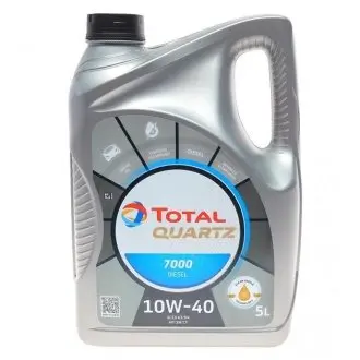 Моторное масло Quartz 7000 Diesel 5 л TOTAL 216681