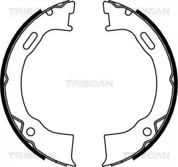 Комплект тормозных колодок, Стояночный тормоз TRISCAN 810080006