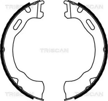 Комплект тормозных колодок, Стояночный тормоз TRISCAN 810080007