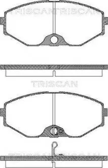 Тормозные колодки передние TRISCAN 811014037