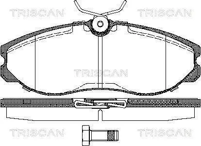 Тормозные колодки передние TRISCAN 811014174
