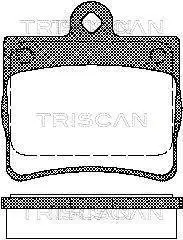 Колодки гальмівні задні TRISCAN 811023016