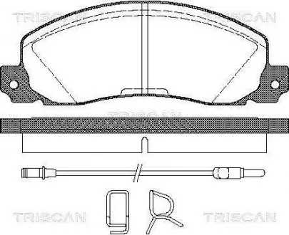 Тормозные колодки передние TRISCAN 811025846