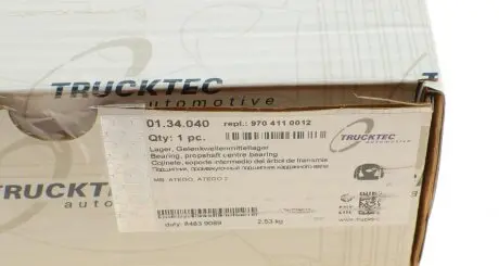 Подшипник подвесной DB Vario 4.3TDI (d=45mm) TRUCKTEC 01.34.040