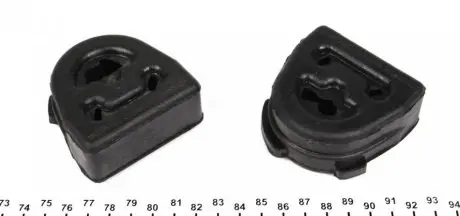 Резинка глушителя MB Sprinter/VW LT 96-06 TRUCKTEC 02.39.042