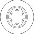 Диск тормозной (передний) Nissan Pathfinder I 86-95/Ford Maverick 93-98 (277x26) TRW DF1965 (фото 2)