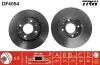 Диск тормозной передний лев/прав VOLVO S40 I, S40 II, V40; MITSUBISHI CARISMA 1.3-2.0D 05.95-12.10 TRW DF4054 (фото 1)