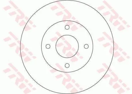 Диск гальмівний (1 шт.) NISSAN Almera/Primera/Primera Estate/Wagon TRW DF4169