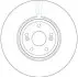 Диск гальмівний (1 шт.) RENAULT Espace/VelSatis "2.0-3.5 "02>> TRW DF4231S (фото 2)