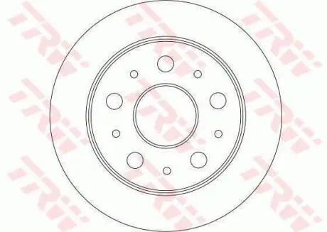 Диск тормозной задн лев/прав CITROEN JUMPER I, JUMPER II; FIAT DUCATO; PEUGEOT BOXER 2.0-3.0D 02.94- TRW DF4245