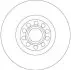Диск тормозной (передний) Audi A4/A6 97-08 TRW DF4258S (фото 2)