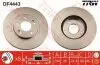 Диск тормозной передний Лив/Правый DODGE CALIBER; HYUNDAI SANTA FÉ I, TUCSON; KIA SPORTAGE II; MITSUBISHI OUTLANDER II 1.8-2.7 02.01-11.12 TRW DF4443 (фото 1)