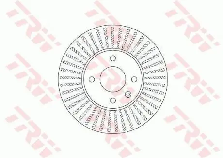 Диск тормозной (передний) Chevrolet Aveo 11- TRW DF6254