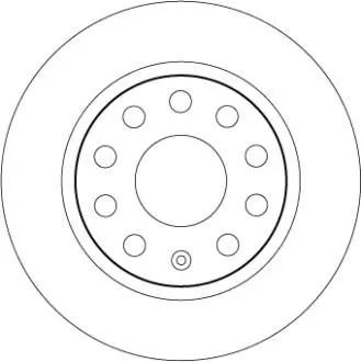 Тормозной диск задн. Лив/Прав SKODA OCTAVIA III 1.0-2.0D 11.12-10.20 TRW DF6553
