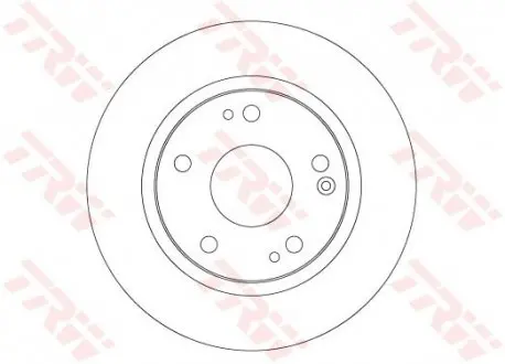 Диск тормозной задн лев/прав HONDA CIVIC X 1.0/1.5/1.6D 06.16- TRW DF6704