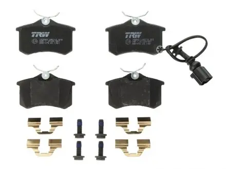 Колодки Тормозные (задние) VW Polo 01-/Skoda Fabia 99-08/Seat Cordoba/Ibiza 02-09(с датчиком) TRW GDB1475