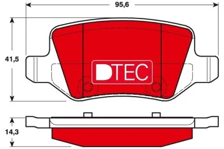 Керамические Тормозные колодки задние, MERCEDES A (W168), A (W169) 07.97-06.12 TRW GDB1481DTE