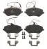 Тормозные колодки Передние Peugeot 407/607 04- (162,3x79,1x18,4) TRW GDB1595 (фото 1)