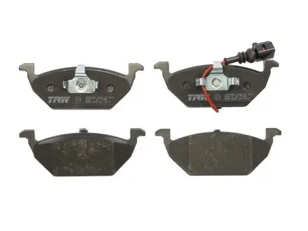 Тормозные колодки передние Caddy III/Golf V/Octavia/A3 03- (с датчиком) TRW GDB1658