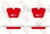 Колодки Тормозные (задние) BMW X5 (E70) 06-13/(F15/F85) 13-18/X6 (E71/E72) 08-14/(F16/F86) 14-19 (Ate) ATE Ceramic TRW GDB1730DTE (фото 1)
