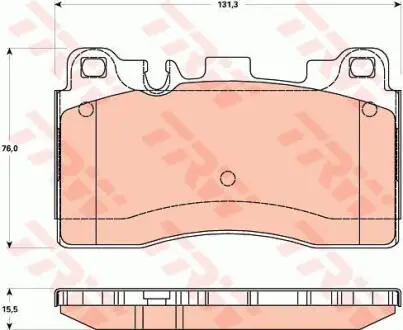 Комплект гальмівних колодок TRW GDB1906