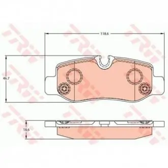 Колодки Гальмівні (задні) MB Vito (W447) 14- TRW GDB2102