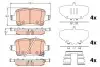 Комплект тормозных колодок задний, OPEL INSIGNIA B, INSIGNIA B COUNTRY, INSIGNIA B GRAND SPORT 1.5-2.0D 03.17- TRW GDB2184 (фото 1)