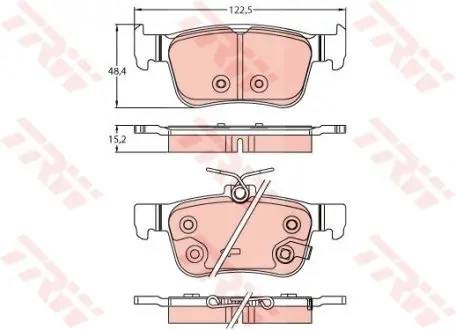 Колодки Тормозные (задние) Honda Civic 1.0-2.0 16V 11- TRW GDB2256