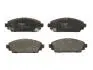 Комплект передніх гальмівних колодок, HONDA ACCORD VI, CIVIC VII 1.6/1.7D 10.98-09.05 TRW GDB3189 (фото 1)