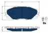 Колодки Тормозные (передние) Toyota Auris 10-18/Prius 08-/Rav4 III/IV 06- TRW GDB3424BTE (фото 1)