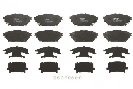 Комплект тормозных колодок передних, MITSUBISHI CANTER (FB7, FB8, FE7, FE8) VII, CANTER (FE5, FE6) VI, FUSO 12.0D-4.9D 07.86- TRW GDB3611