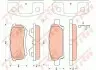 Комплект задних тормозных колодок CHRYSLER 200, SEBRING; DODGE AVENGER, JEEP COMPASS(1.8-3.6ALK, 06.06-) TRW GDB4143 (фото 2)