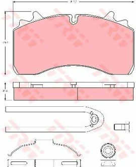 A_Гальмівні колодки дискові SAF TRW ="GDB5094"