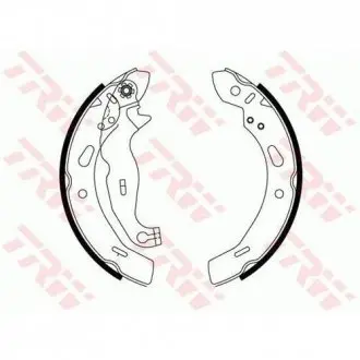 Колодки Тормозные (задние) Ford Fiesta 08- (барабанные) TRW GS8814