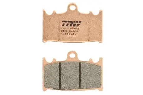 Тормозные колодки шоссейный агломерат KAWASAKI GPZ, KLE, KLZ, KR-1, VN, ZR, ZX, ZX-6R TRW MCB602SV