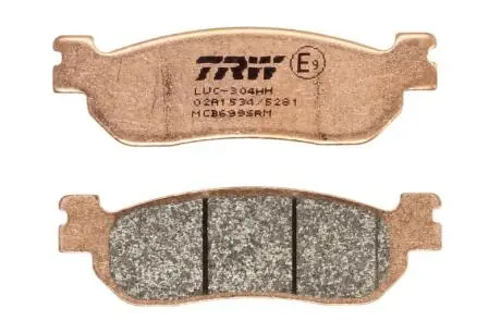 Тормозные колодки скутеры агломерат YAMAHA VP, YP 125/250/400 1998-2017 TRW MCB699SRM