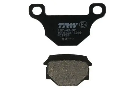 Колодки тормозные дорожные/скутеры/offroad organic APRILIA RX; DERBI MULHACEN, TERRA; KEEWAY SPEED 125/150 2006-2010 TRW MCB765