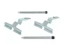 Монтажний комплект задніх колодок MERCEDES C CL203/W203/S203, CLC CL203, CLK A209/C209, S210, SL R230, SLK R171 (1.8-3.5, 12.96-02.17) TRW PFK506 (фото 1)