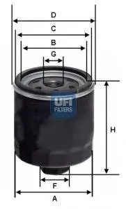 Фильтр масла UFI 23.428.00