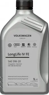 Масло моторное LongLife IV FE 0W-20, 1л. 50800/50900 VAG GS60577D2