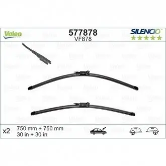 Щітки склоочисника (750/750мм) Ford Connect 13- Valeo 577878