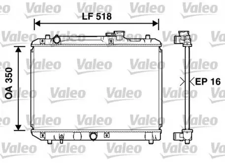 Радіатор Valeo 732750