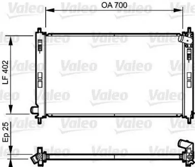 Радиатор системи охлаждения Valeo 735200