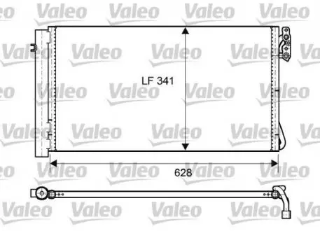 Радіатор кондиціонера Valeo 814012