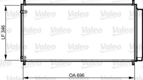 Радіатор кондиціонера AURIS/COROLLA/VERSO 1.6-2.2 06-18 Valeo 814205